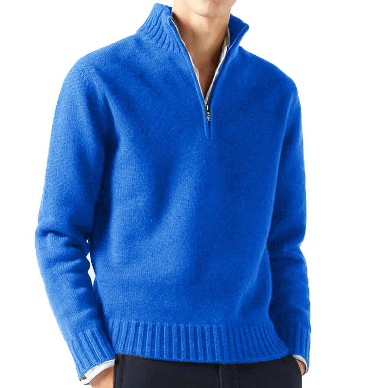 Men’s Half-Zip Knit Sweater – Casual & Warm Pullover